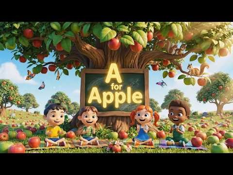 ABCD under tree adventure | kids alphabets class |🍎⚽ | abcd fun class |
