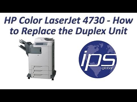 HP Color LaserJet 4730 - How to Replace the Duplex Unit