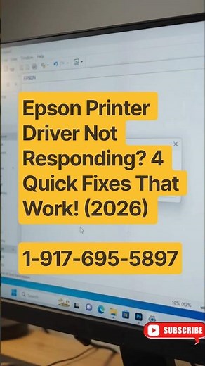Epson Printer Driver Not Responding? 4 Quick Fixes That Work! (2026) #epsondriver #printerdriver