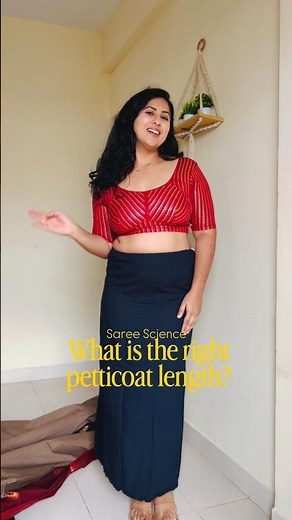 Your guide to the right saree petticoat length🤌