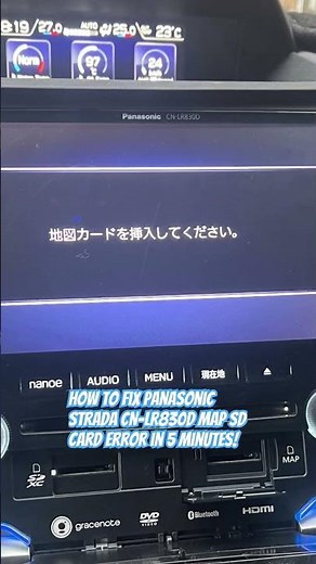 How to fix Panasonic Strada CN-LR830D map SD card error in 5 minutes! #subaru #cn_lr830d #panasonic