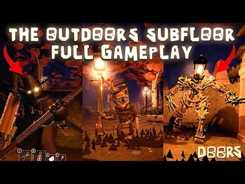 I Tried DOORS NEW OUTDOORS SUBFLOOR UPDATE in Roblox | Doors The Outdoors Subfloor Full Gameplay