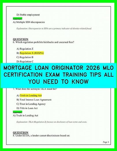 MORTGAGE LOAN ORIGINATOR 2026 | MLO CERTIFICATION EXAM TRAINING TIPS | ALL YOU NEED TO KNOW GUIDES