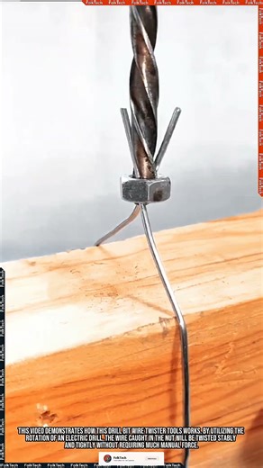 Wire Tool: Drill Bit Wire Twister Tight Strong Innovation #tool #tools #innovation