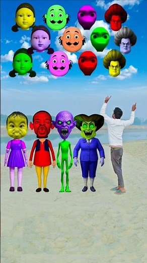 Scary Teacher 3D, Motu, Dancing Yatika, squid girl &Me Correct Head Matching #shorts