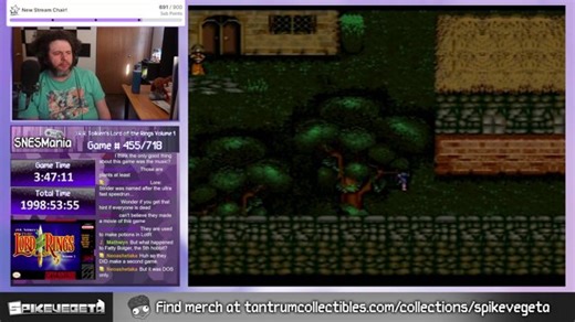 SNESMania Game 455: J.R.R. Tolkien's Lord of the Rings Volume 1 (2000 Hours Today!)