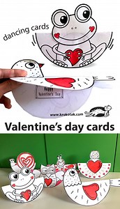 Dancing crafts – Valentines’ day cards