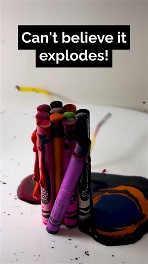 Watch These Crayons Melt and Explode!
