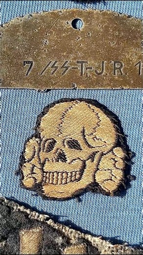 "Death's head Division" identification tag - WWII German dog tags