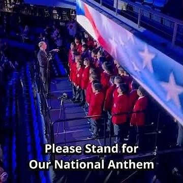 We sang the Star Spangled Banner before a hockey game! #america250 #choir #nationalanthem