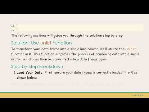 How to Merge Columns in R to Create a Single Long Column