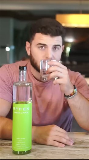 Tasting 50 Cent’s Effen Vodka! 🍏 #shorts