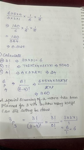 PERMUTATION AND COMBINATION