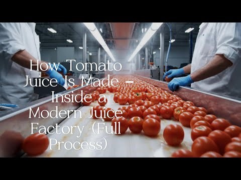 How Tomato Juice Is Made – Inside a Modern Juice Factory (Full Process)