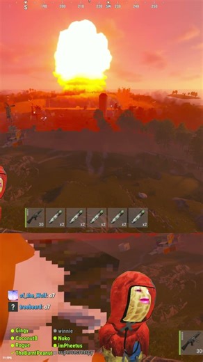 Peanuts Base Gets Nuked By Symfunny And His Team!! #theburntpeanut #gaming #peanut #funny #rust