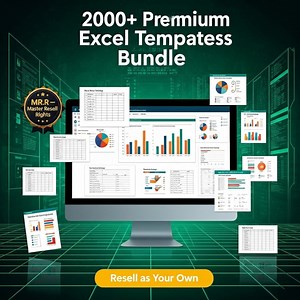 2000  Premium Excel Templates Bundle | Business, Finance, Sale Tax Spreadsheets | Easy to Use & Fully Customizable | PLR MRR Included - Etsy Australia