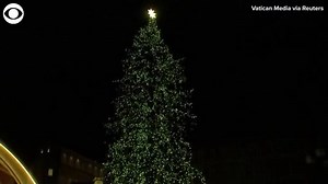 3.1K views · 79 reactions | VATICAN TREE LIGHTING: The Christmas tree and nativity scene in St. Peter's Square in Vatican City were lit up for the holiday season on Saturday. The white fir tree is adorned with decorations created by children in a psychiatric rehabilitation facility, local schoolchildren, and residents of an elderly care facility. More trending stories >>> kiro.tv/3ksZXKp | KIRO 7 News | Facebook