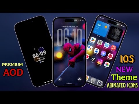NEW IOS STYLE THEME _ AND PREMIUM AOD & ANIMATED ICONS ✨ WITHOUT ROOT 🚫