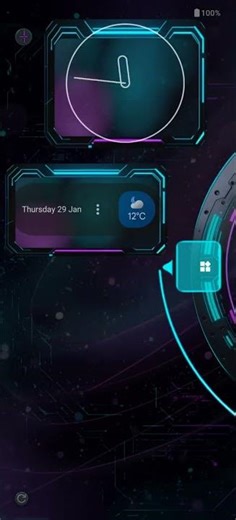 Orbit Launcher 🚀 Sci-Fi HUD for Android. Turn your phone into a futuristic control system. #launcher