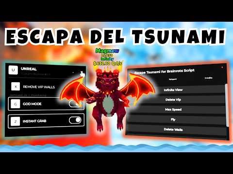 🌊LOS MEJORES 2 SCRIPTS ESCAPA DEL TSUNAMI🌊|🔥GOD MODE🔥|🪽FLY🪽|🏃‍♂️‍➡️MAX SPEED🏃‍♂️‍➡️|❄️NEW EVENT🔥|