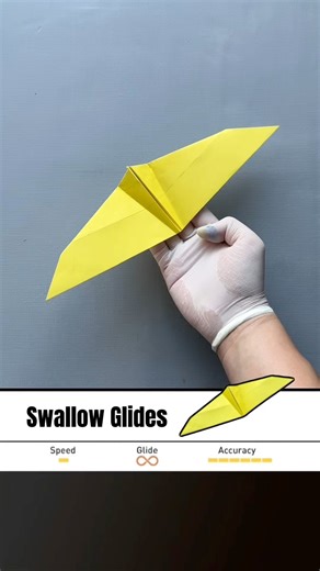 1M views · 10K reactions | How to make a paper plane that can fly infinitely EASY- Swallow Glides #vvvreview #papercrafts #origami #diy #handmadeplane #paperairplane #paperplane | Vĩnh Hí | Facebook