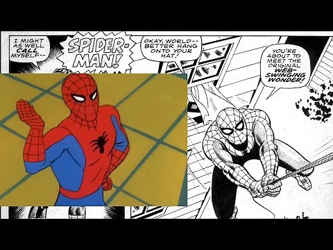 Comparing Spider-Man 1967 episode's dialogue with the comic
