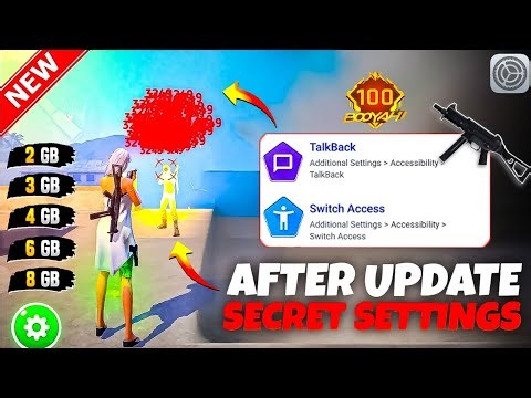 Switch Access & TalkBack Settings Free Fire || 0% Recoil 95% Headshots || Brazil Settings 2026 ⚙️