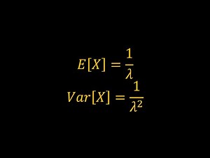 Mean and Variance of the Exponential Distribution