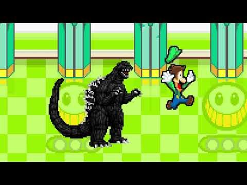 Godzilla Scares Luigi Sprite Animation