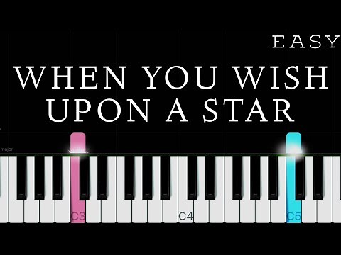 Pinocchio (Disney) - When You Wish Upon A Star | EASY Piano Tutorial