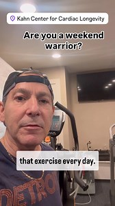 1.7K views · 37 reactions | Are you a weekend warrior? | Dr. Joel Kahn - America's Healthy Heart Doc | Facebook