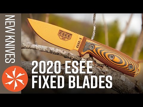 New ESEE Fixed Blades for 2020 with 3D Machined Handles Available at KnifeCenter