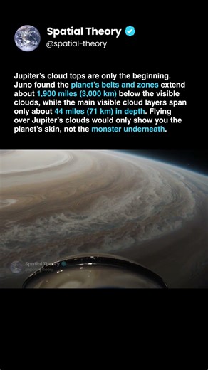 Jupiter’s Stormy Surface Goes 3,000 KM Deeper