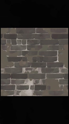 RUINED BRICK WALL | Substance Designer #gamedev #stylized #texture #unrealengine5