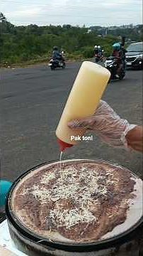 Tutorial. How to make chocolate milk cheese crepes #livecookingshow #streetfoods #crepe #cooking