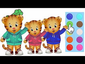 Le village de Dany En Français Daniel Tiger's Neighborhood Learn Colors with Daniel for kids