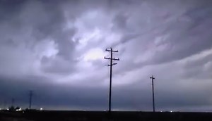 Texas Storm Lights Up Hereford Skies with Epic Lightning