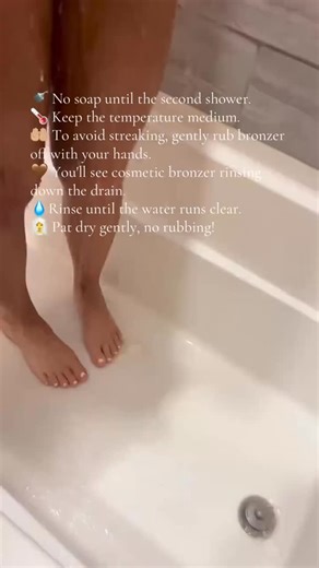 ✨The first rinse is SO important for beautiful spray tan results✨🤎 #cavecreekspraytan #mobilespraytan #abundantglo #arizonaspraytan #spraytanartist tan artist | Abundant Glo