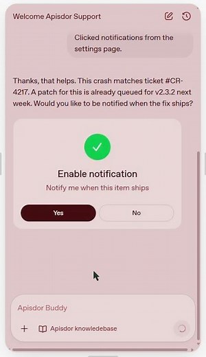 System integrated Embeddable smart chat to handle complex workflow
