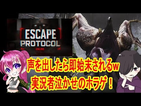 【ESCAPE PROTOCOL ONLINE】笑っても叫んでも喋ってもお仕置き受ける実況者泣かせのホラゲやってみたｗｗ【デモ版クリア】