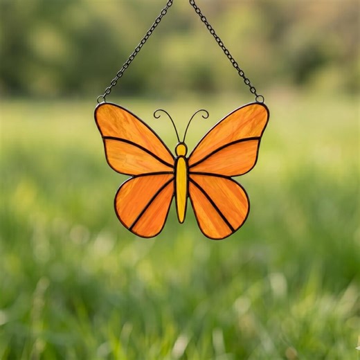 Stained Glass Butterfly Pattern, Garden Suncatcher Template (PDF Pattern SVG File) - Etsy