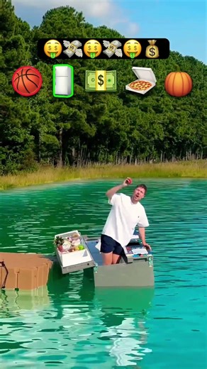 What will stay the lasts? #mrbeast can trying to #survive 🤑💸 #beast #float #sink #challenge