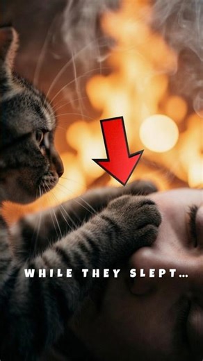 The CAT That Saved a Sleeping Family From a Fire 😱🔥 #cat #shorts