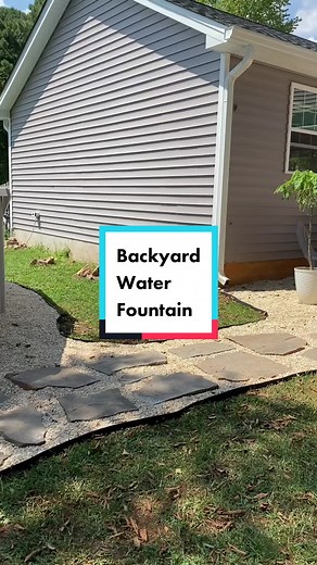 I made a backyard rock water fountain. I just winged it, i had all these rocks anyway, I bought a submersible water pump for less than 20 dollars on amazon, purchased a thick plastic dopcloth from lowes. I loved this project. #waterfeature #diywaterfeature #backyardwaterfall #rockwaterfall #diyfountain #backyardproject #waterfountain #rockwaterfall