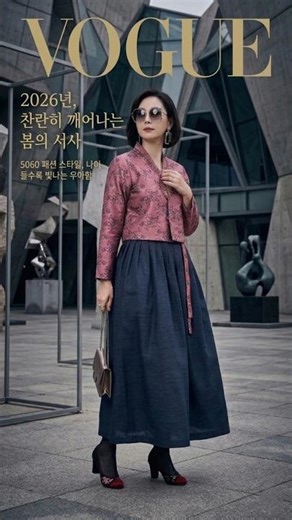40대~60대 주목! 품격이 다른 중년 개량 한복 스타일링 #중년패션 #개량한복 #5060패션 #생활한복 #패션쇼츠 #Kfashion #한복코디 #봄코디 #우아한패션