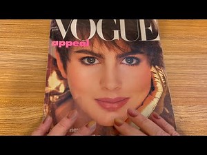Whispering ASMR 🍒1980’s VOGUE Magazine🌟 Page Turning OLD SCHOOL