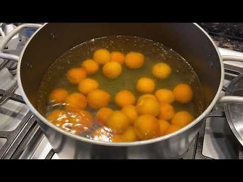 blanching apricots