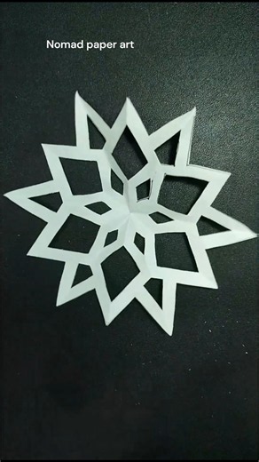 How to make sowflake ❄️ paper craft 📄 235 #shorts #viralshorts #snowflakes #diy #papercraft #drawing