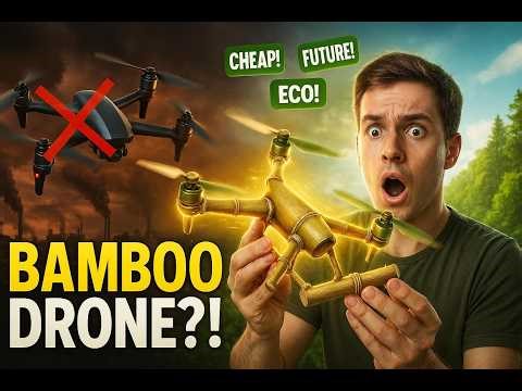 World’s First Bamboo Drone by China! Cheap, Eco & Game-Changing Technology 😲