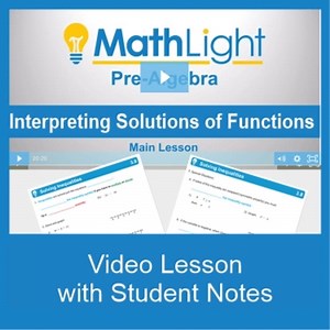 Interpreting Solutions of Functions Video & Guided Notes